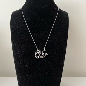 NWT sterling silver Scorpio zodiac necklace